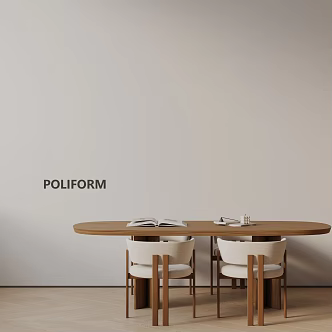 Modern table combination 3d model