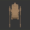 turret turntable sci-fi tower defense game tower defense 3d model