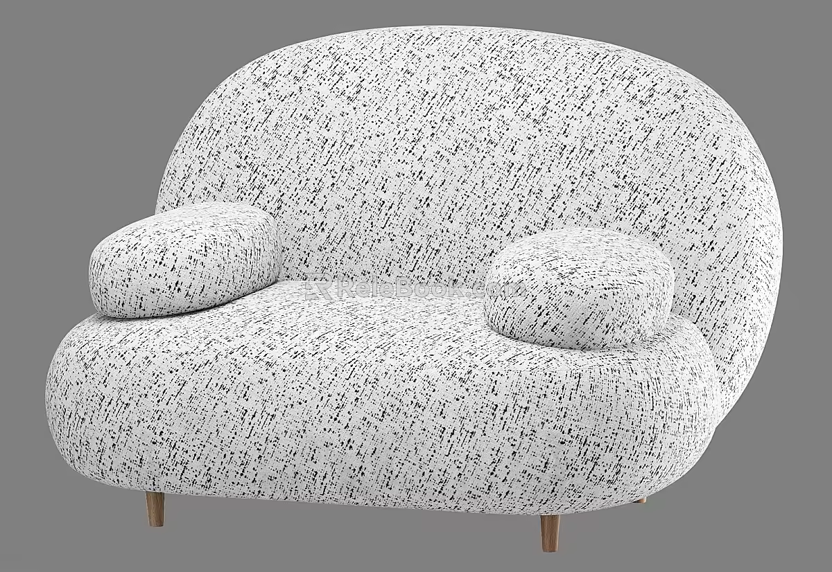Casual Combination Sofa Soft Bag Sofa Lazy Sofa Bed Creative Living Room Simple Bedroom Small Mini Sofa Single Leather Sofa 3d model