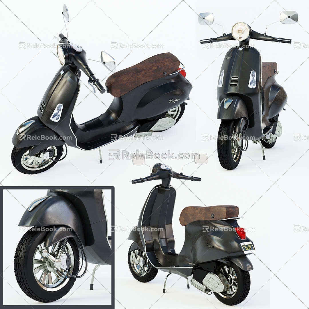 Electric car car car vehicle electric scooter electric motorcycle fashion 3d model