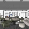 Modern Rest Area Company Rest Area 3d model