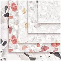 Colorful Terrazzo Marble Slab Components With Various Natural Textures For Interior Design
