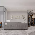Modern Pet Life Shopping Mall Shop With Glass Partitions Dog Reception Desk And Marble Floor