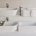 Modern Bathtub Designs Featuring Freestanding Styles Black Faucets And Tray Accessories