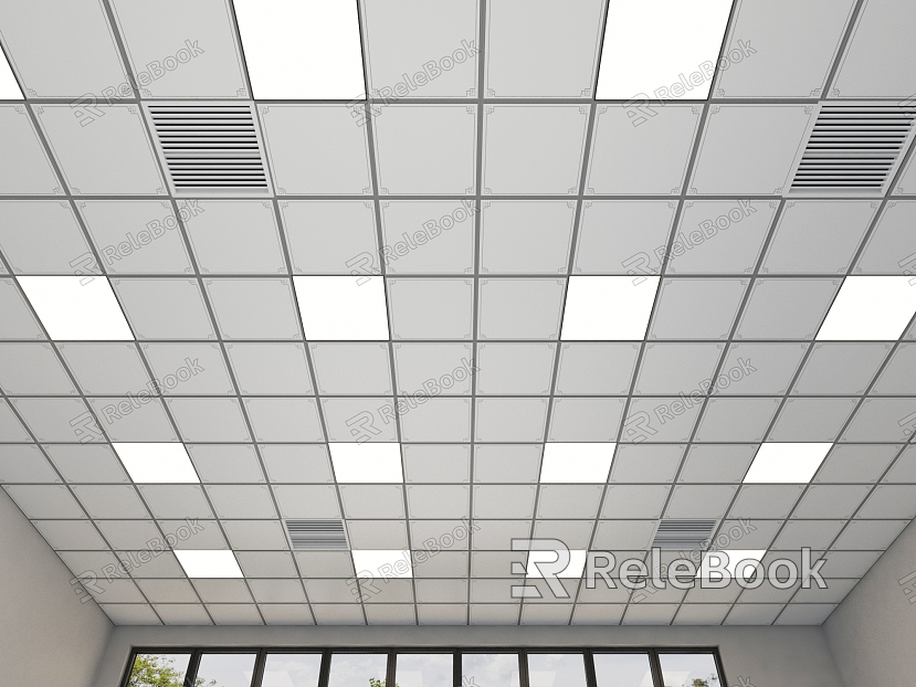 Modern Ceiling Integrated Ceiling Aluminum Gusset Ceiling Gypsum Board Ceiling model