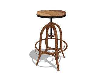 Bar stool 3d model