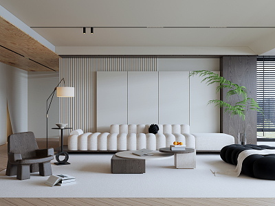 modern living room model