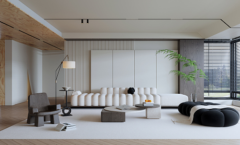 modern living room 3d model