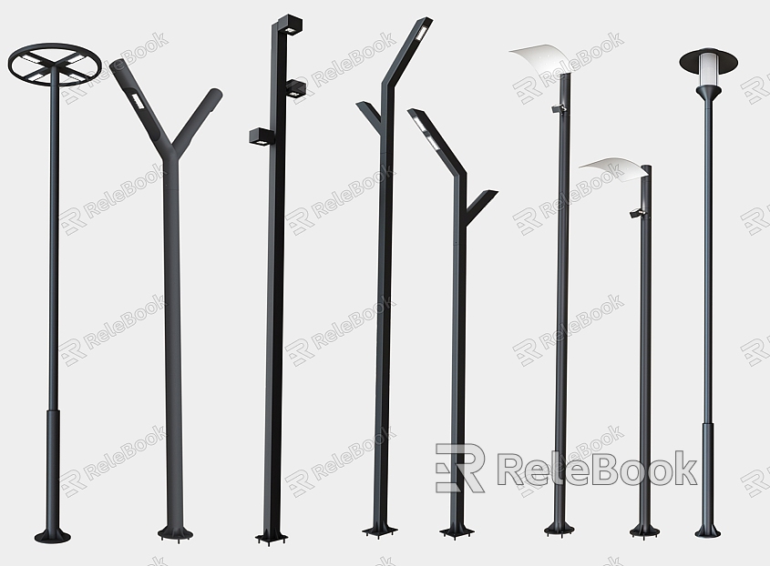 Modern street lamp outdoor lamp landscape lamp high pole lamp model