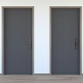 Home security door and internal smart lock 3d model