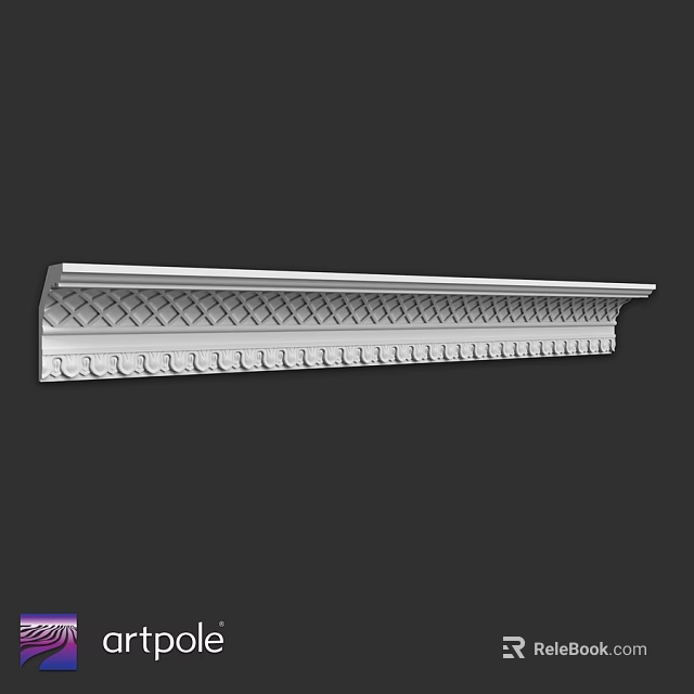 Decorative Architectural Component With Intricate Diamond Pattern And Detailed Texture 3d model 