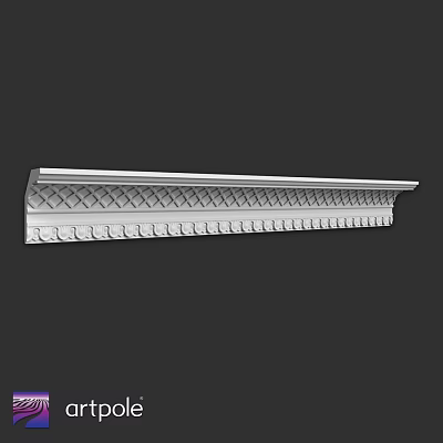 Decorative Architectural Component With Intricate Diamond Pattern And Detailed Texture 3d model