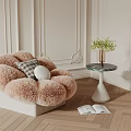 Modern Single Sofa Single Sofa Combination 3d model