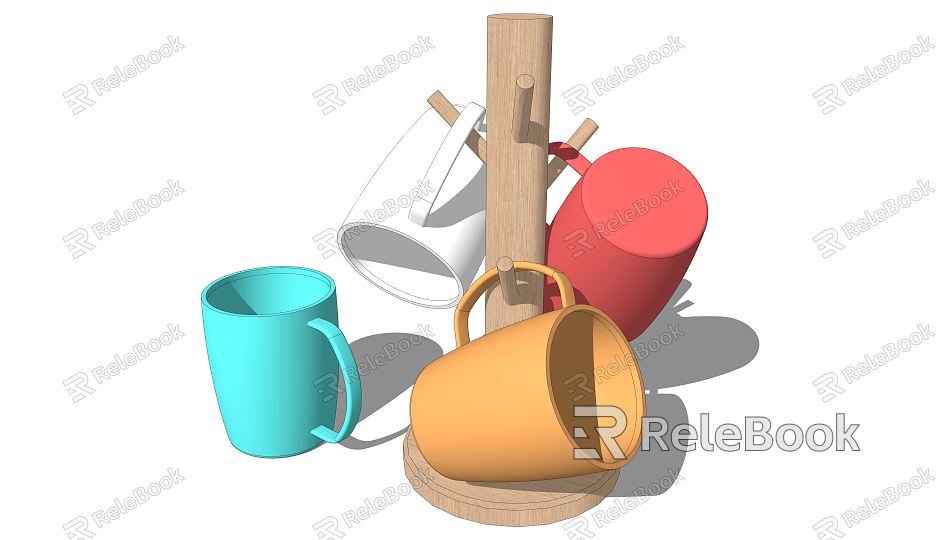 Modern Cup Cup Combination model