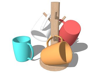 Modern Cup Combination 3d model