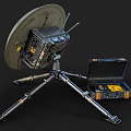 Portable Commercial Satellite Dish Equipment With Tripod Stand And Tool Case