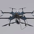 Modern Octagonal Unmanned Aerial Vehicle 3d model