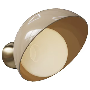 Aurora modern half-volute wall lamp 18w 3d model