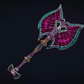 Axe Cartoon Axe Cartoon Weapon Hand Painted Axe Style Axe Hand Painted Tomahawk 3d model