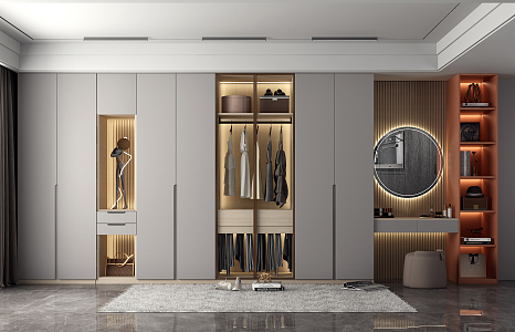 Modern wardrobe 3d model