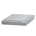 Urban Gray Rectangular Public Facility With Smooth Top Surface For Seating Utility 3d model