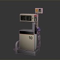 Gas station gas gun gas gun gas station equipment hardware 3d model