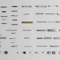 Modern handle hardware handle combination 3d model