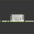 Birds Inside Metal Birdcage On White Snow Like Ground With Green Edges