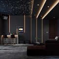 modern video room 3d model