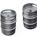 Modern Metal Stackable Tableware Set With Cylindrical Design For Kitchen