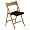 Wooden Folding Chair With Woven Seat For Home Furniture Design