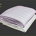Stack Of Neatly Folded White Towels Soft Absorbent For Daily Household Use