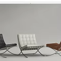 Modern Leather Sofa Set With Tufted Design Black White Brown Colors And Metal Legs