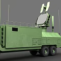 Military Green Heavy Duty Functional Vehicle With Radar System And Multiple Antennas