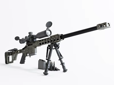 Modern Sniper Gun 3d model