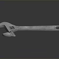 Shiny Metal Adjustable Wrench Versatile Tool For Home Repair And Maintenance