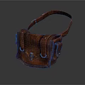 Vintage Brown Leather Shoulder Bag With Adjustable Strap And Metal Buckle Design