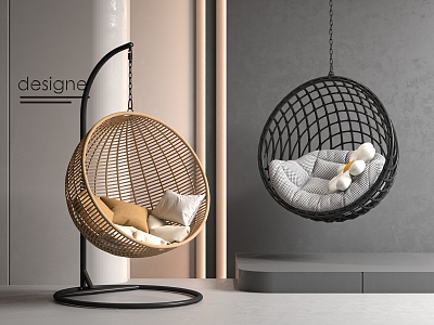 Hanging Chair Rocket Chair Indoor 3d model