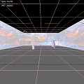 Immersion Space Art Space Art Device Mirror Space Multimedia Exhibition Hall 3d model