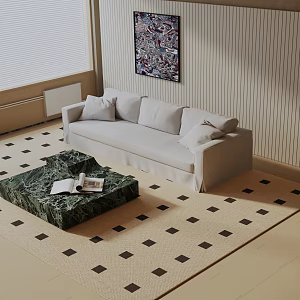 Three-seat sofa 3d model