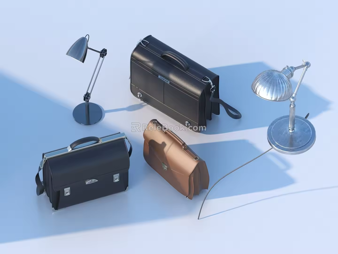 Table Lamp Bag Handbag 3d model