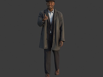 Black Man in Hat model