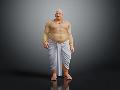 Modern man Indian man 3d model Modern man Indian man 3d model