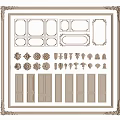 Intricate Carved Decorative Elements With Various Shapes And Furniture Door Designs