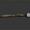 Rustic Hammer With Wooden Handle And Metal Head For Construction Workshop Equipment
