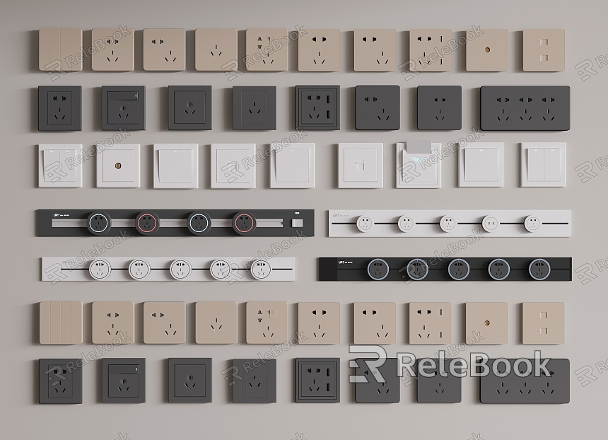 Modern switch socket removable socket model