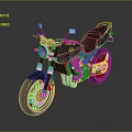 Sleek Modern Motorcycle Featuring Black Seat Silver Engine Red Accents And Large Wheels On Reflective Surface