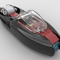 LEGO toy building blocks speedboat future sedan car 3d model