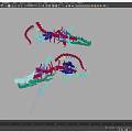 Two Reptilian Skeleton Models Featuring Crocodile And Dinosaur Bone Structures
