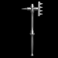 Durable Metal Hardware Tool With Pointed Tip And Serrated Edge For Industrial Applications